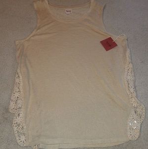 Mossimo Natural Crochet Tank